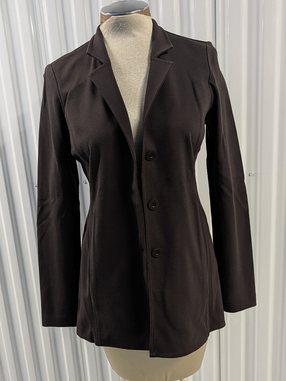 EILEEN FISHER ponte knit blazer jacket XS
